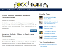 Tablet Screenshot of goodmorningtexts.com